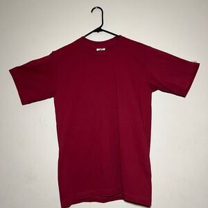 Pro 5 USA 100% Cotton Athletic Fit T-Shirt Burgundy Size Medium - New